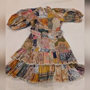 Zimmermann Multicolor Patchwork Dress